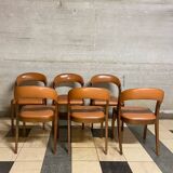 Serie de 6 chaises gondoles Baumann