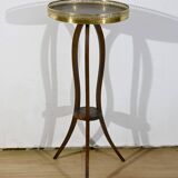 Small Mahogany Pedestal Table, Louis XVI Style – 1900