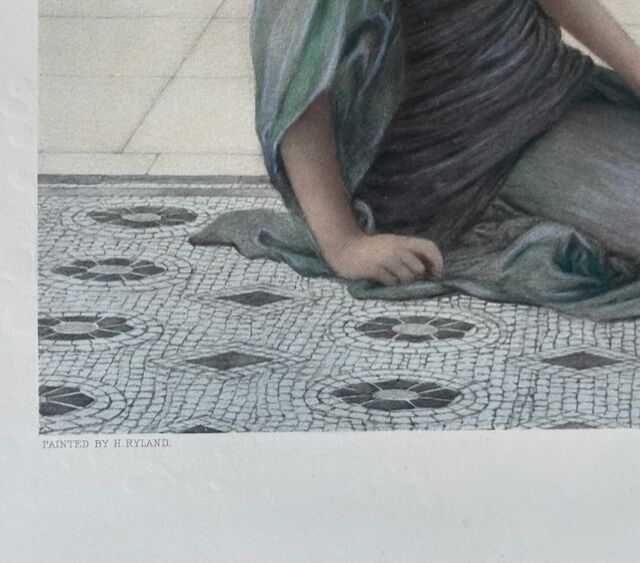 Henry Ryland lithograph