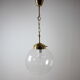 Mid-century big glass pendant from Valašské Meziříčí, 1970´s.