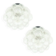Pair of Bubble Glass Ceiling Lights by Helena Tynell for Limburg, 1970s