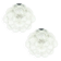 Pair of Bubble Glass Ceiling Lights by Helena Tynell for Limburg, 1970s