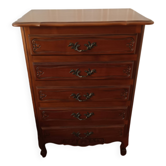 1970s/80s chest of drawers in cherry wood