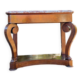 19th Century Empire Style Mahogany Console Table