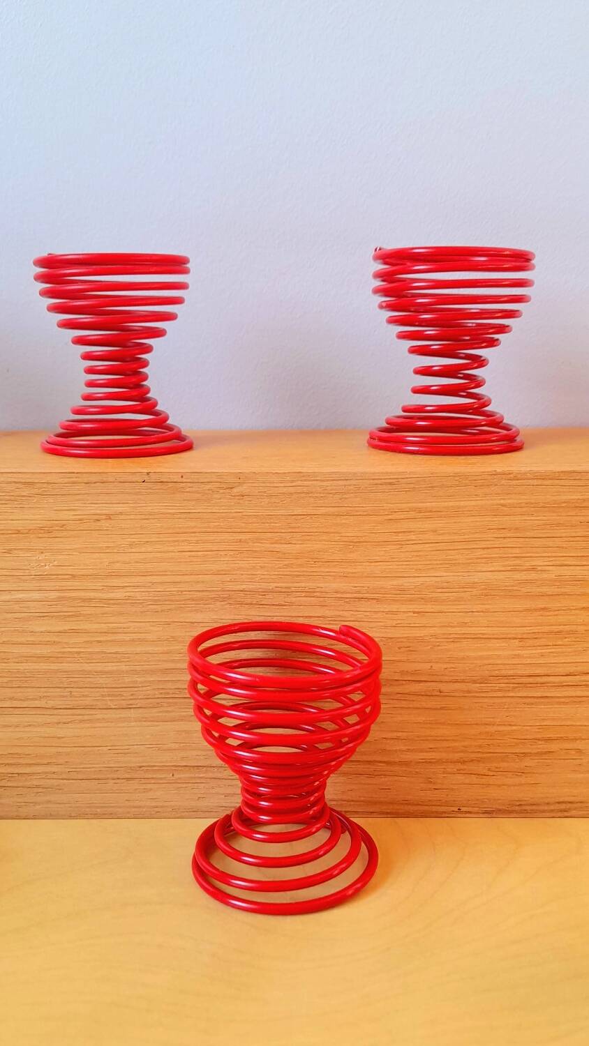 80s spring egg cups