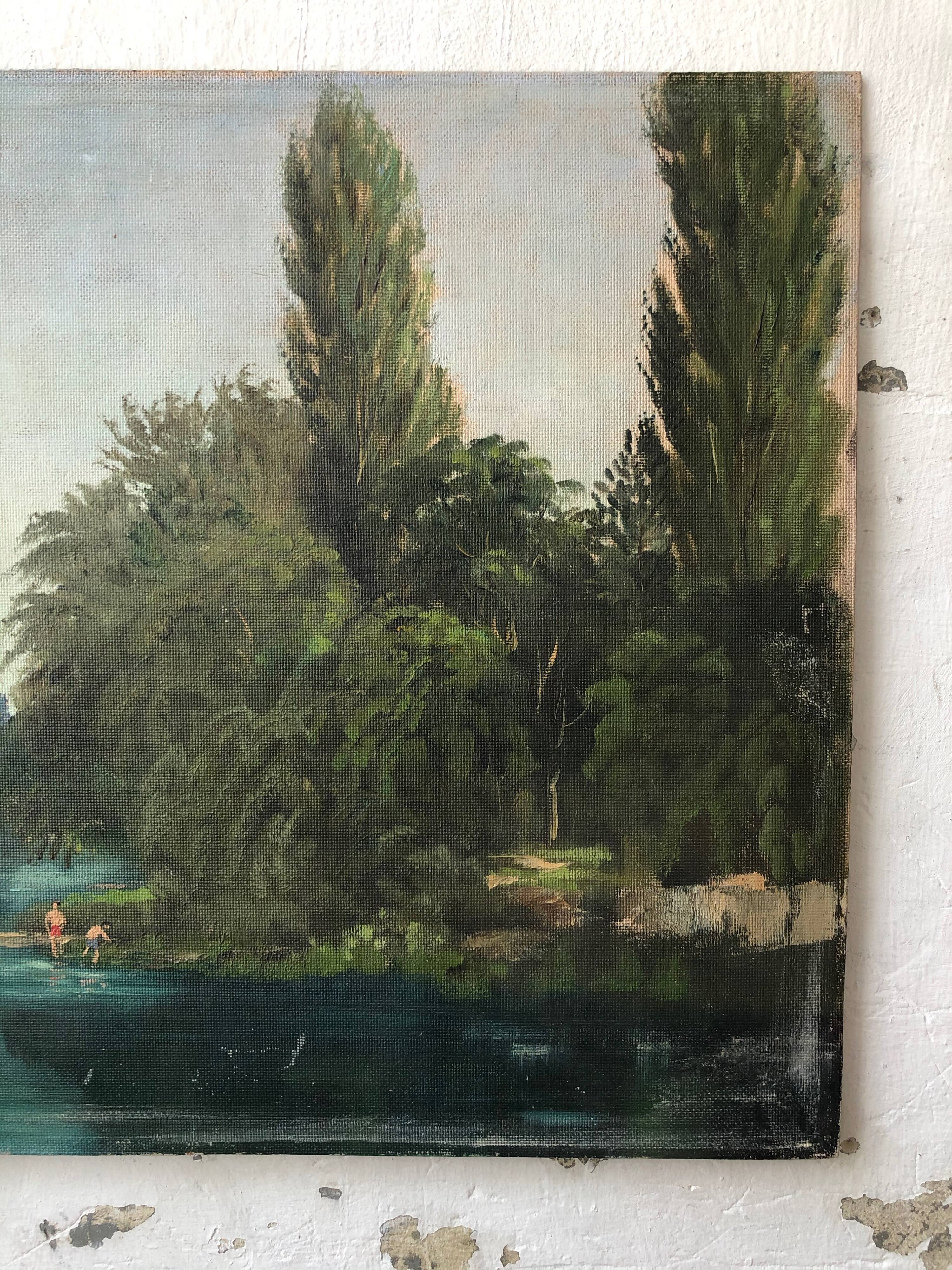Oil painting “the Seine”