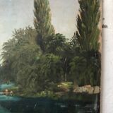 Peinture à l’huile « la Seine »