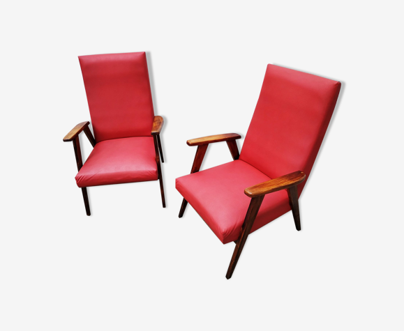 Paire de fauteuils scandinaves