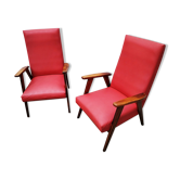 Paire de fauteuils scandinaves