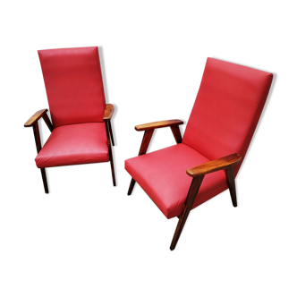 Pair of Scandinavian armchairs