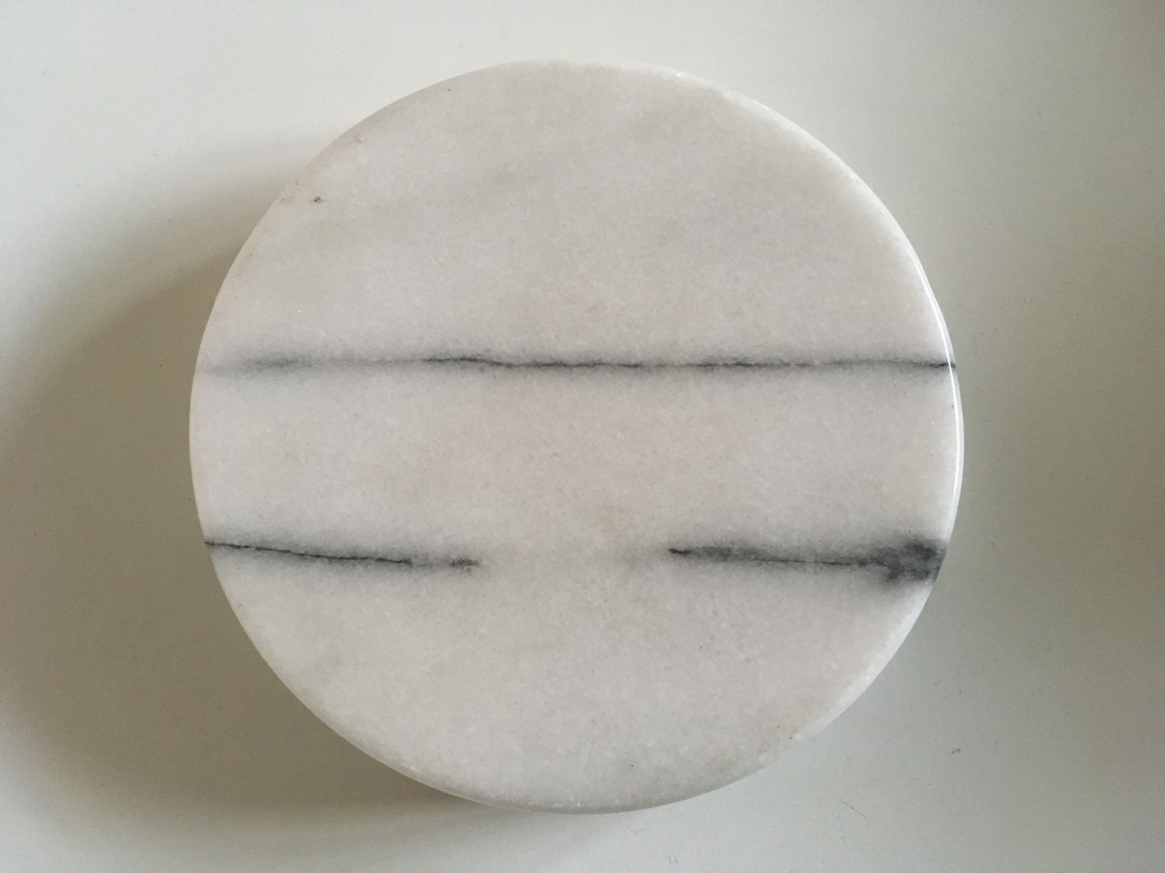 White marble ashtray