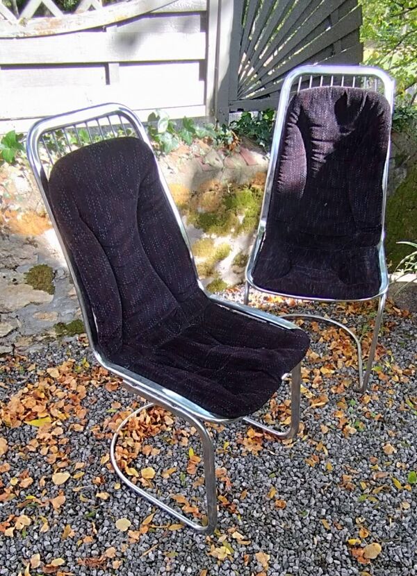 Paire de chaises gastone rinaldi. 70/80