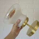 Set of 4 Vintage Sconces Flush Mount Mazzega Murano Glass Ceiling Lights