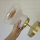 Set of 4 Vintage Sconces Flush Mount Mazzega Murano Glass Ceiling Lights
