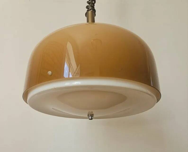 Rare Midcentury Pendant Meblo, designed by Harvey Guzzini, Italy, 1970s