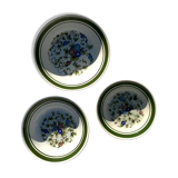 Le lot de plat motif fleurs