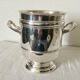 Silver metal ice bucket from Christofle House