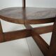 Table d'appoint en chêne de l'École d'Amsterdam avec motif carré, Pays-Bas, vers 1925