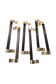 Set of Art Deco door handles