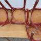 4 red chairs bistro Baumann