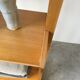 Bookcase on solid beech legs from the 80s