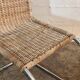 Set of 4 mr10 rattan chairs by mies van der rohe