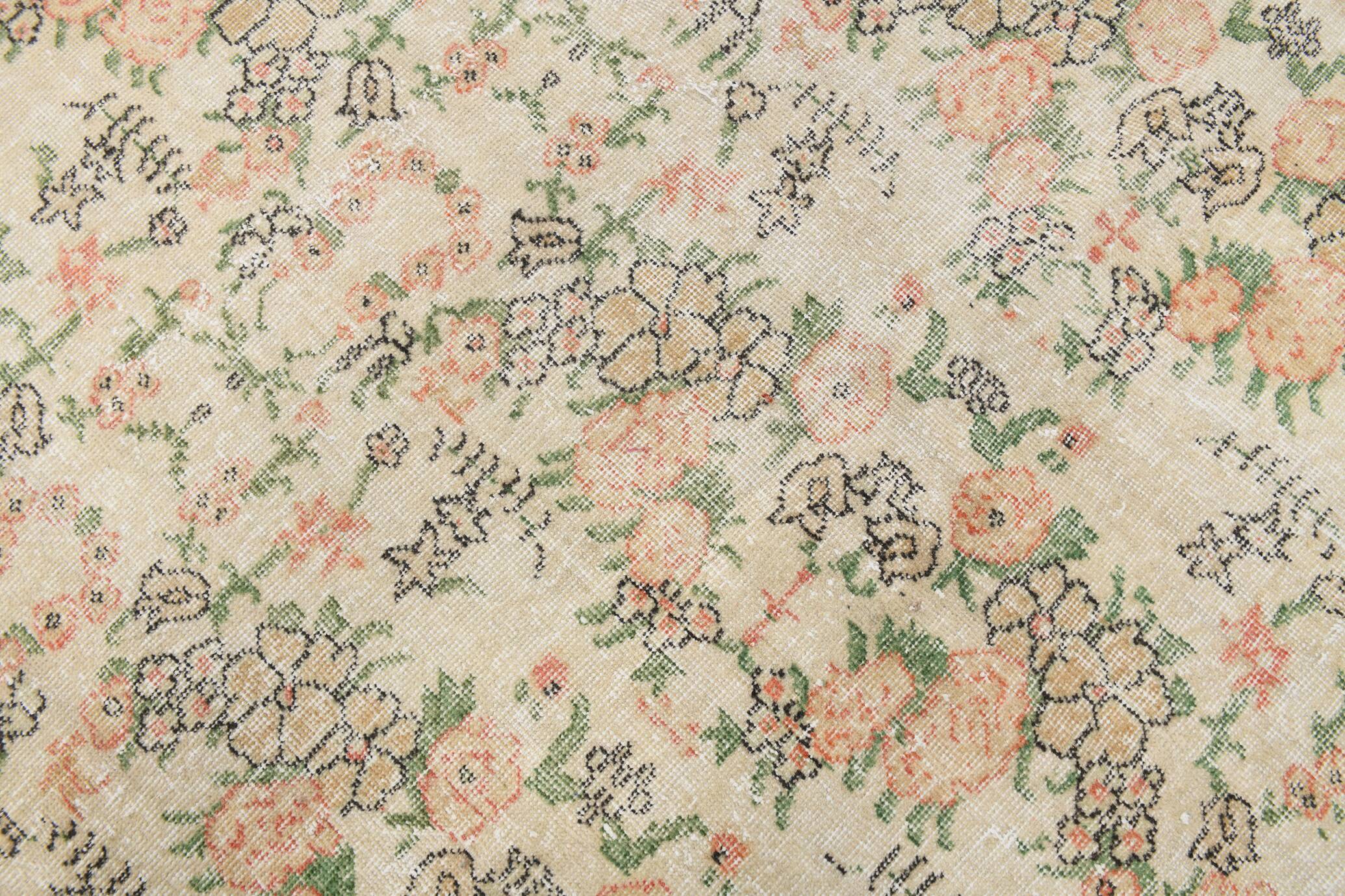 7x10 Floral Persian Rug, 216x295Cm