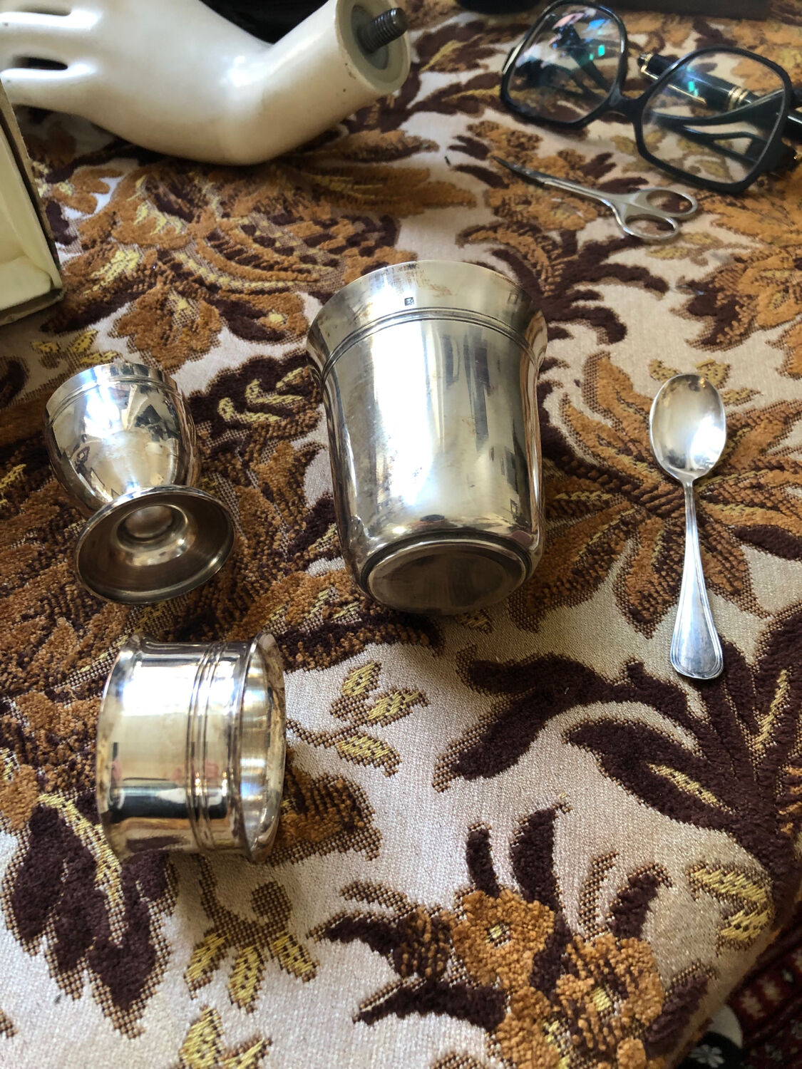 Silver-plated birth set