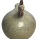 Large beige ceramic hen decoration, 20th century