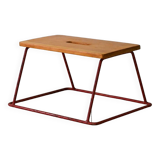 Small vintage wood and metal stool