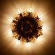 Italian gold wall or ceiling light, Banci Firenze, 1970s