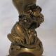 pair of Asian candlesticks from the 19th century in bronze