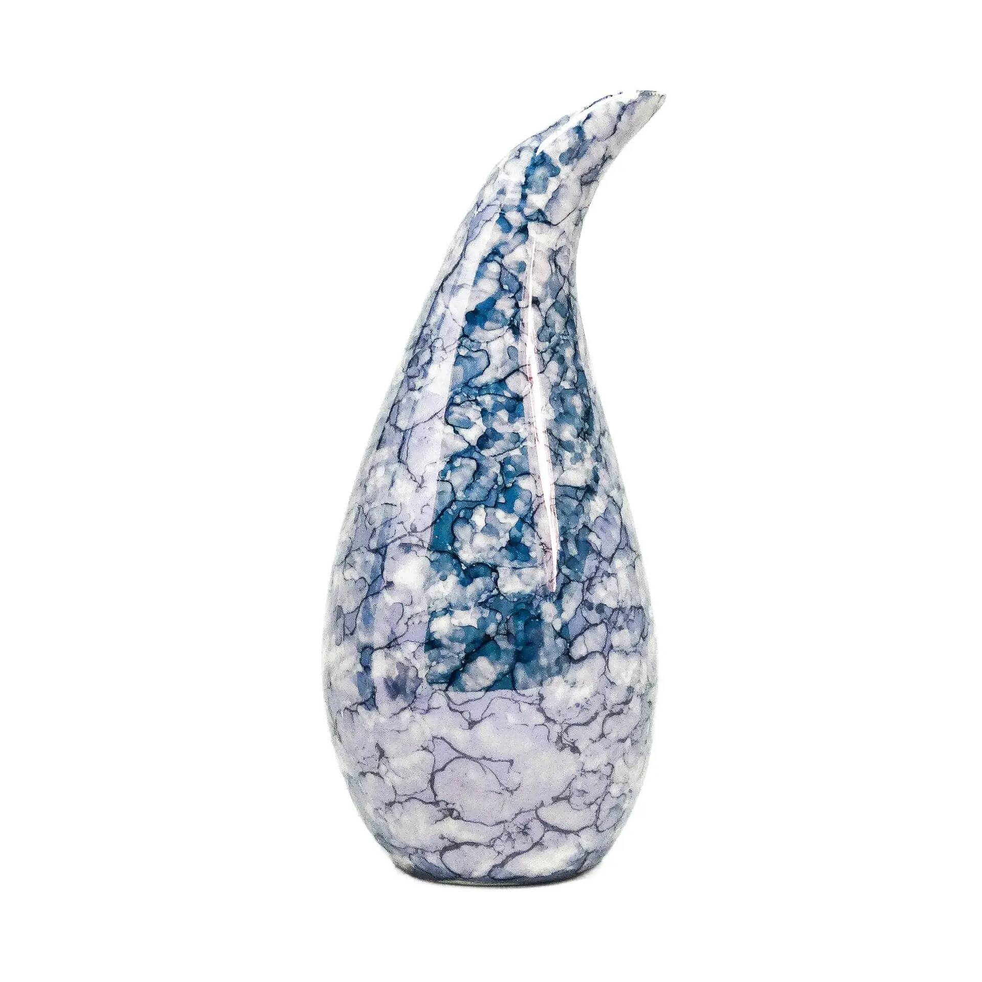 Drop vase, modernism, porcelain, Poland, 1960s
