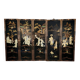 Chinese wooden paintings inlaid with stones