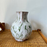 Glazed ceramic pitcher