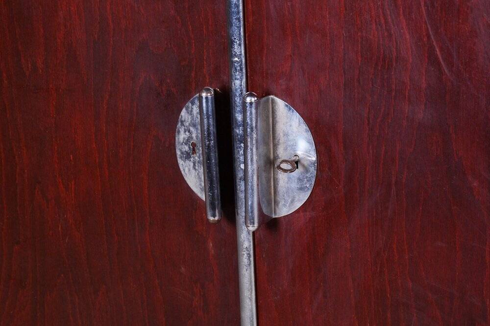 Bauhaus Walnut Wardrobe attributed to Vichr a Spol, Czechia, 1939