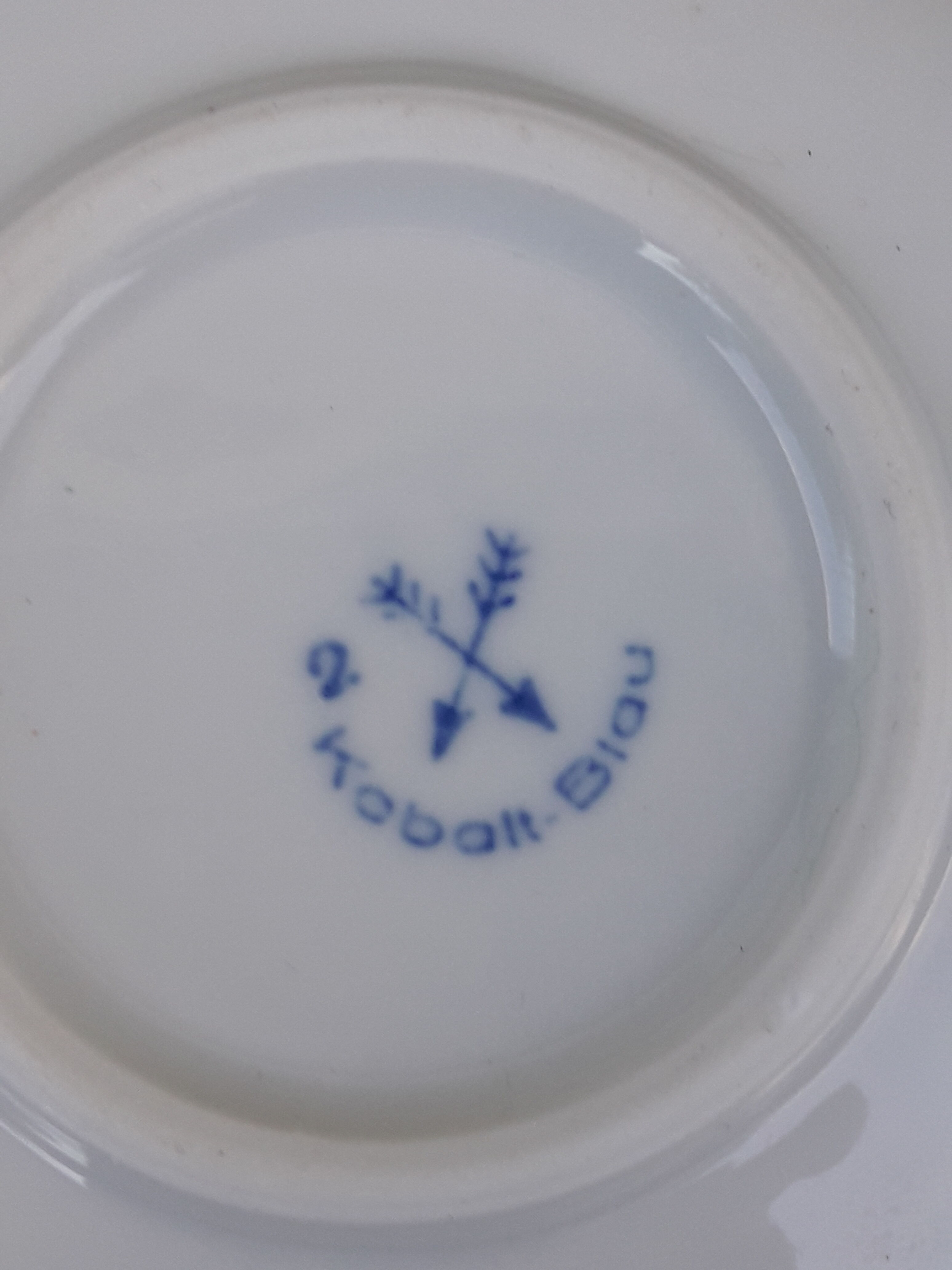 Cup does german porcelain kalk eisenberg kobalt blau