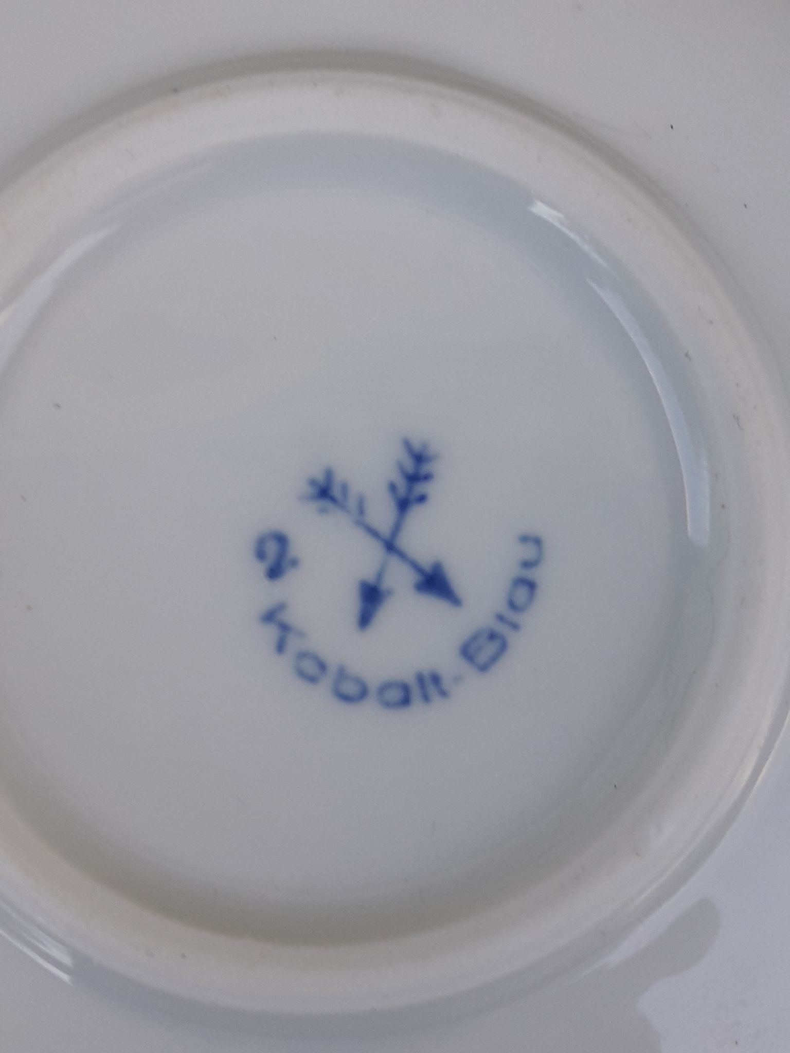 Cup does german porcelain kalk eisenberg kobalt blau