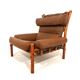 Arne Norell Inca chair with ottoman for Norell AB