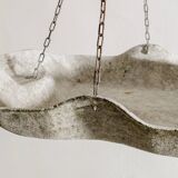 Mid Century Hanging Planter in Concrete with Chains by Willy Guhl, 1950s