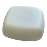 Plafonnier ou applique murale carré 25 cm verre blanc