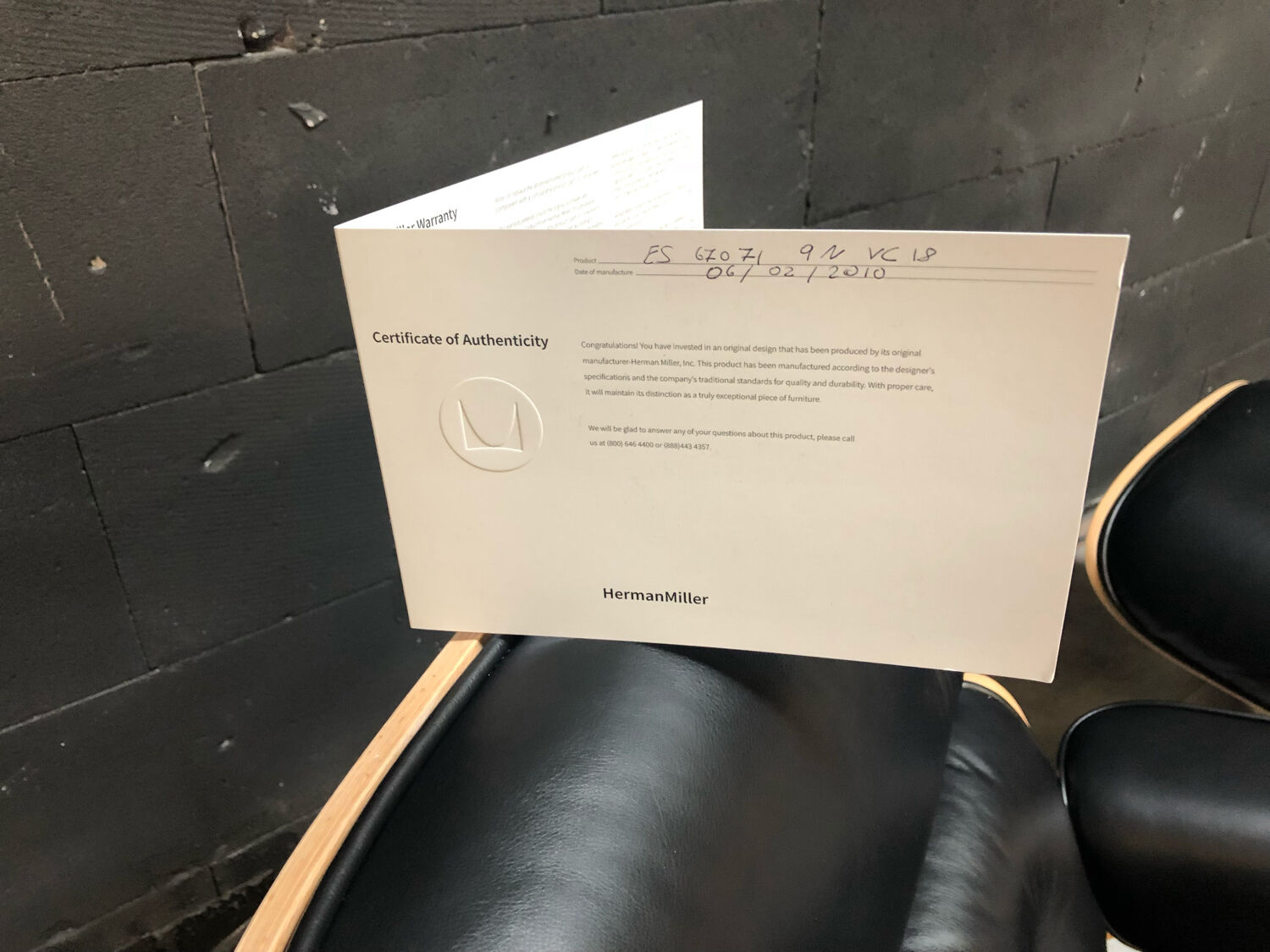 Eames  lounger and ottoman