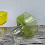 Summer glass dessert bowls