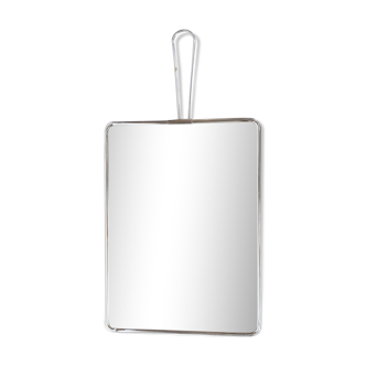 Barber's mirror, to be put down or suspended  - 22x17cm
