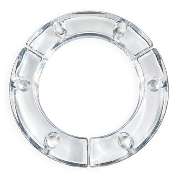 Chandelier centrepiece in pressed moulded glass