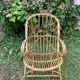 Lot of 4 adult rattan chairs