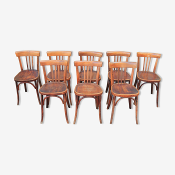 Set of 8 chairs bistro Fischel