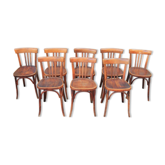 Set of 8 chairs bistro Fischel