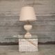 Rare Vintage Roche Bobois Travertine Table Lamp 1970s Design