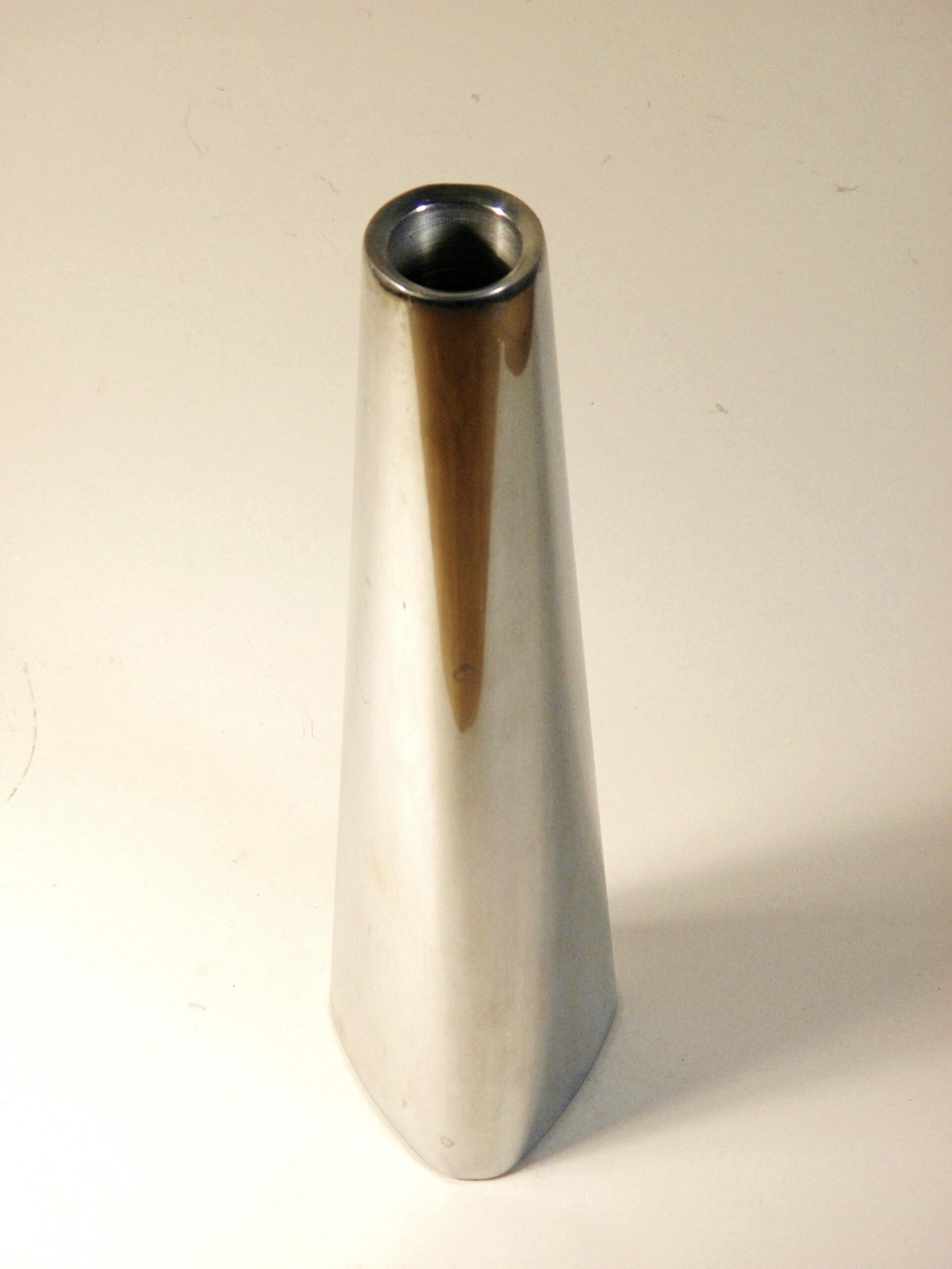 Brushed metal design chandelier